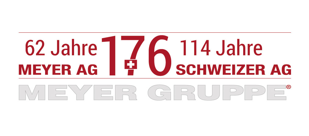 176 Jahre MEYER GRUPPE
62 Jahre Meyer AG und 114 Jahre Schweizer AG